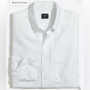 J. Crew Factory Classic White Flex Oxford Shirt - 2025 Model
